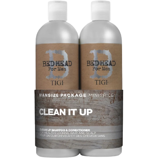 B for Men Clean Up Tweens Duo, TIGI Bed Head Pakke