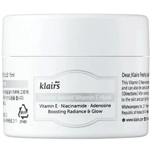 Klairs Freshly Juiced Vitamin E Mask, 15 ml Klairs Ansiktsmaske