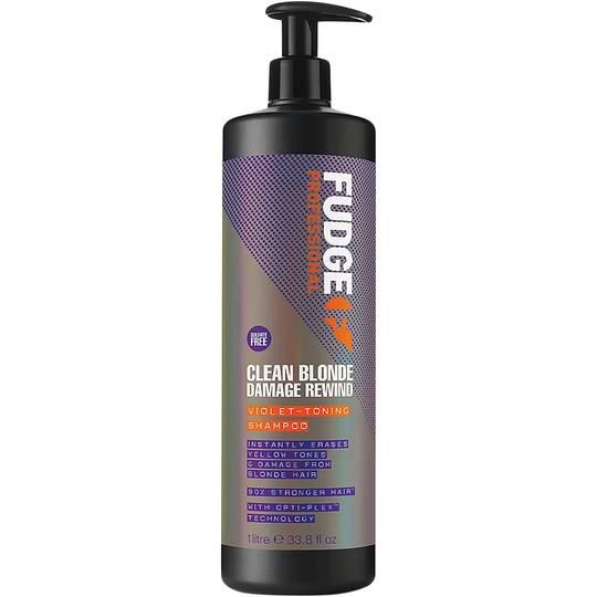 Fudge Clean Blonde Damage Rewind Violet-Toning Shampoo, 1000 ml Fudge Lillashampoo