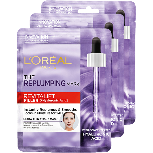 Loreal Paris Revitalift Filler tissue mask Trio