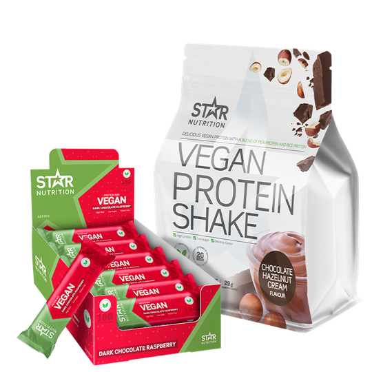 Vegan Protein Shake + Vegan Protein Bar