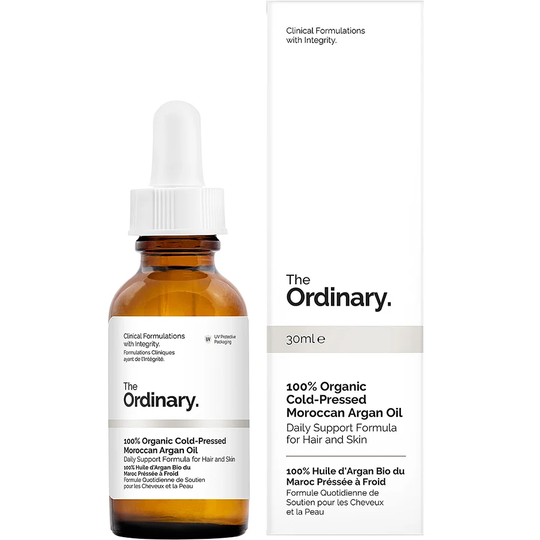 The Ordinary 100% Organic Cold-Pressed Moroccan Argan Oil, 30 ml The Ordinary Serum & Olje