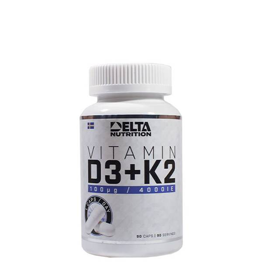 Delta Vitamin D3 + K2, 90 caps