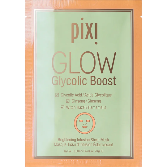 Pixi GLOW Glycolic Boost Sheet Masks, Pixi Ansiktsmaske