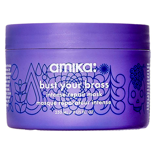 Bust Your Brass Purple Mask, 250 ml Amika Hårtilbehør