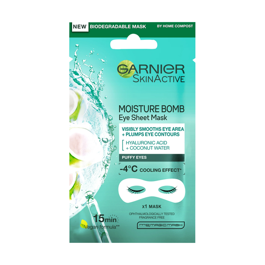 Skin Active Eye Tissue Mask Coconut, Garnier Sheet Masks