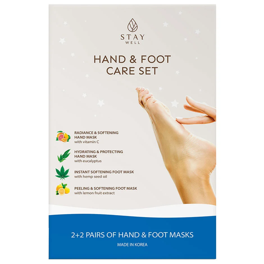 Hand & Foot masks (4 masks), Stay Well Håndkrem