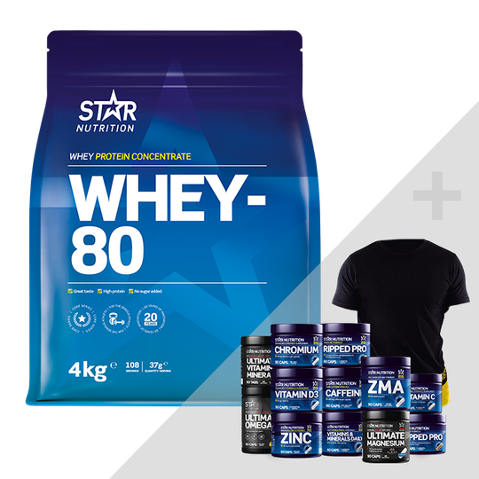Whey-80, 4 kg + Bonus Products!