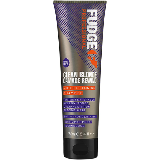 Fudge Clean Blonde Damage Rewind Violet-Toning Shampoo, 250 ml Fudge Lillashampoo