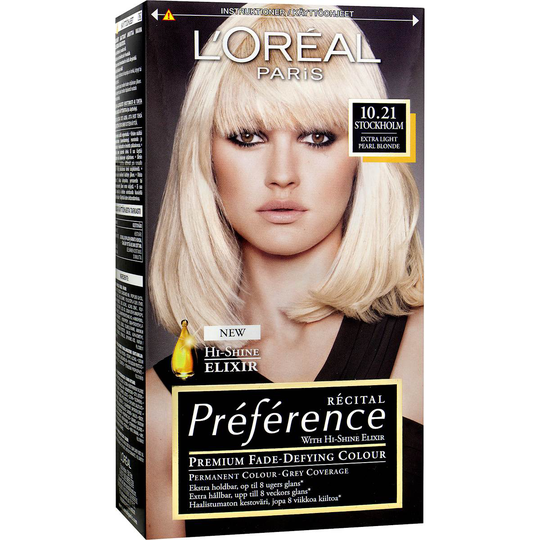 Récital Préférence 10.21 Stockholm Extra Ljus Pärlemorsblond, L'Oréal Paris Hårfarge
