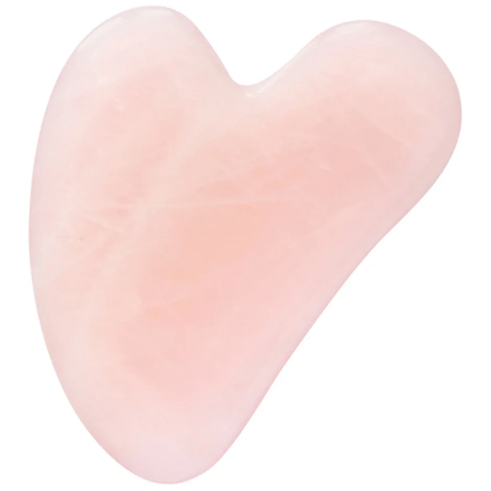 Gua Sha Rose Quartz, 1 pcs Sense Of Beauty Dermaroller