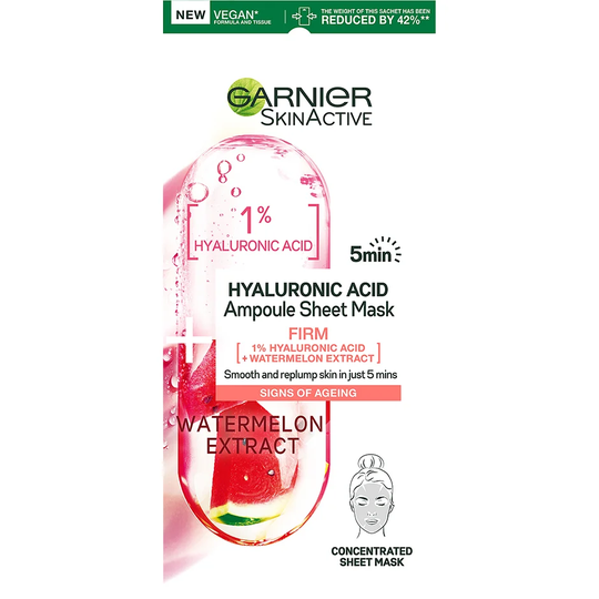 Hyaluronic Acid Ampoule Sheet Mask, 15 g Garnier Sheet Masks