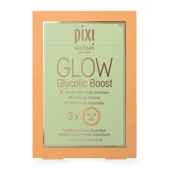 GLOW Glycolic Boost Sheet Mask 3 pack