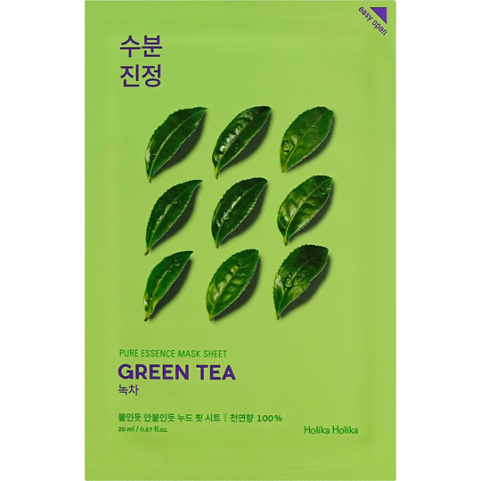 Holika Holika Pure Essence Mask Sheet - Green Tea, Holika Holika Ansiktsmaske