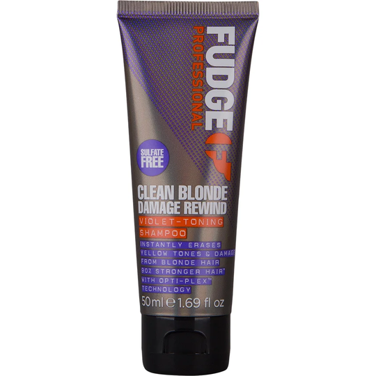 Fudge Clean Blonde Damage Rewind Violet-Toning Shampoo, 50 ml Fudge Lillashampoo