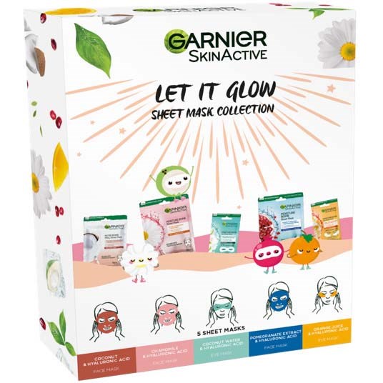 Garnier Let It Glow Sheet Mask Collection