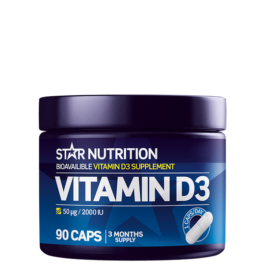 Vitamin D3, 90 kapsler