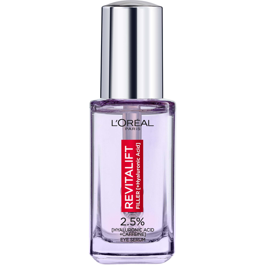 Loreal Paris Revitalift Filler Eye Serum 2.5% (Hyaluronic Acid + Caffe