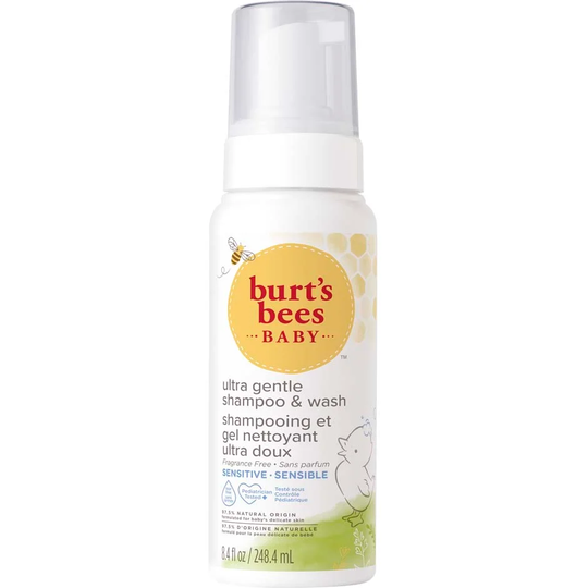 Baby Foaming Shampoo & Wash Sensitive, 248 ml Burt's Bees Mamma & Baby