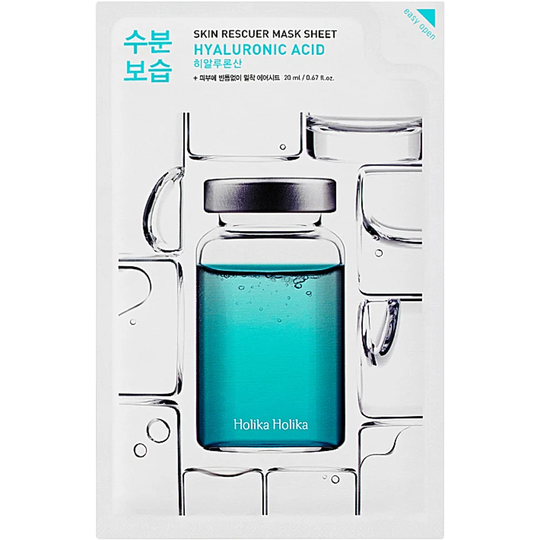 Holika Holika Skin Rescuer Mask Sheet - Hyaluronic Acid, Holika Holika Ansiktsmaske