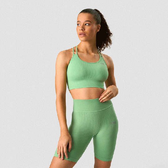 Ribbed Define Seamless Sports Bra, Spring Green