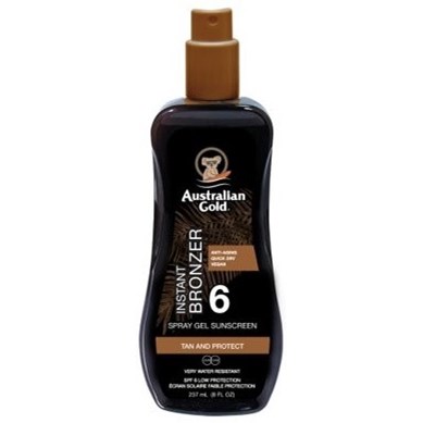 Australian Gold SPF6 Spray Gel With Bronzer 237 ml