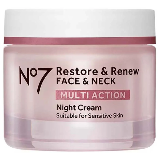 Restore & Renew Multi Action Night Cream, 50 ml No7 Nattkrem