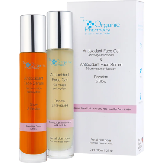 Antioxidant Face Serum + Antioxidant Face Gel, The Organic Pharmacy Serum & Olje