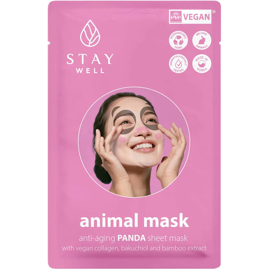 Animal Mask, 1 pcs Stay Well Sheet Masks