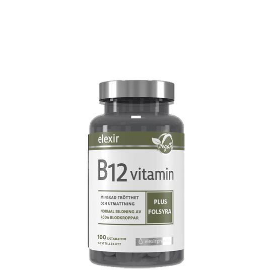 B-12 Vegan, 100 tabletter