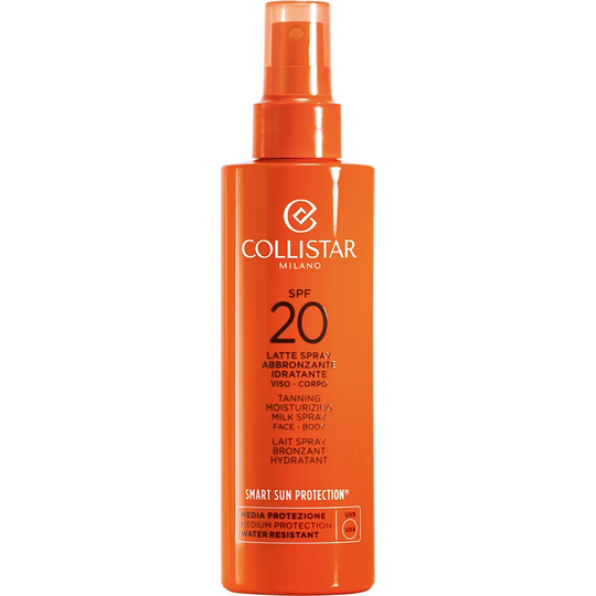 Tanning Moisturizing Milk Spray Face/Body SPF 20, 200 ml Collistar Selvbruning
