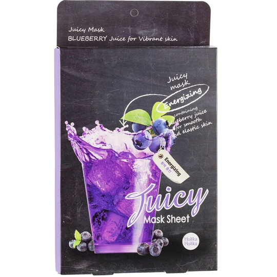 Holika Holika Blueberry Juicy Mask Sheet, Holika Holika Ansiktsmaske