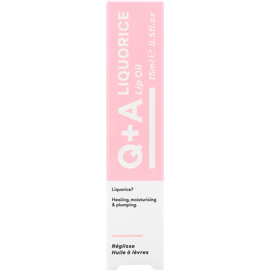 Liquorice Lip Oil, 15 ml Q+A Leppeforstørrende