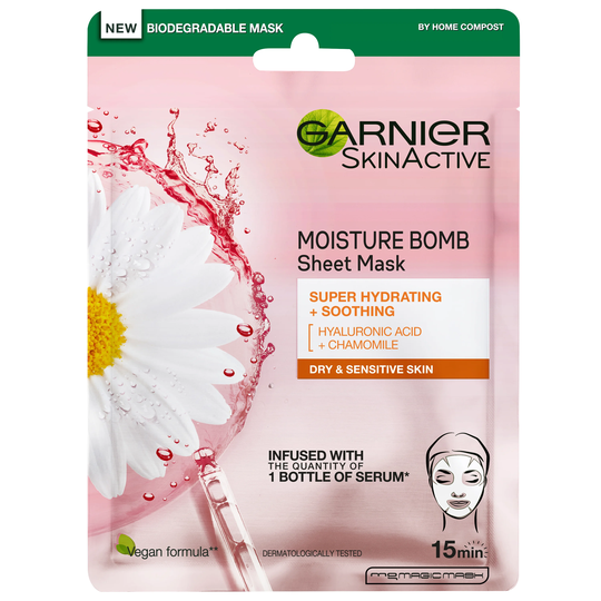 Moisture Bomb Super-Hydrating Soothing Mask, Garnier Ansiktsmaske