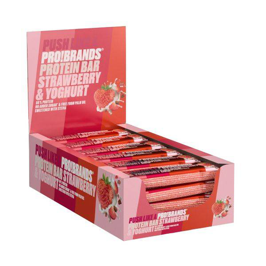 ProteinPro Bar 45g x 24 stk - Strawberry/Yoghurt