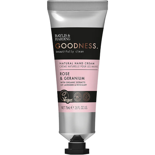 Goodness Rose & Geranium Hand Cream, 75 ml Baylis & Harding Håndkrem