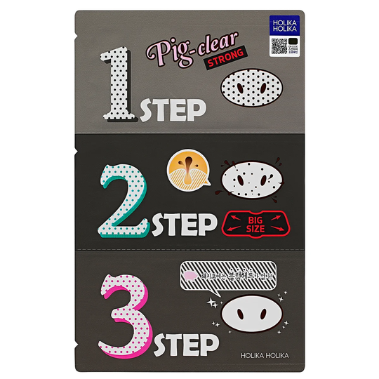 Pig Clear Blackhead 3-Step Kit (Strong), Holika Holika Ansiktsmaske