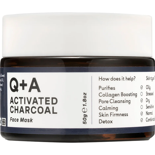 Activated Charcaol Face Mask, 50 g Q+A Ansiktsmaske