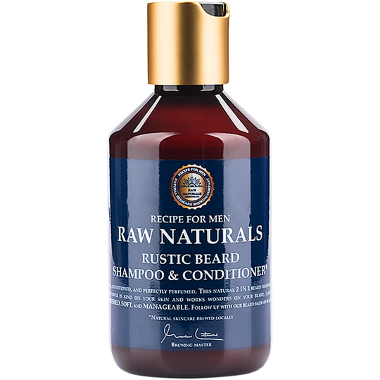 Raw Naturals Rustic Beard Shampoo & Conditioner, 250 ml Raw Naturals by Recipe for Men Skjegg & Bart