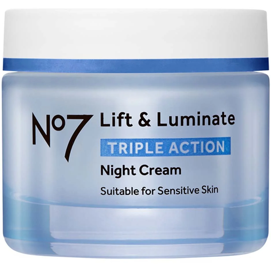 Lift & Luminate Triple Action Night Cream, 50 ml No7 Nattkrem