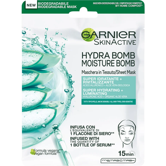 Moisture Bomb Aloe Sheet Mask, 28 g Garnier Sheet Masks