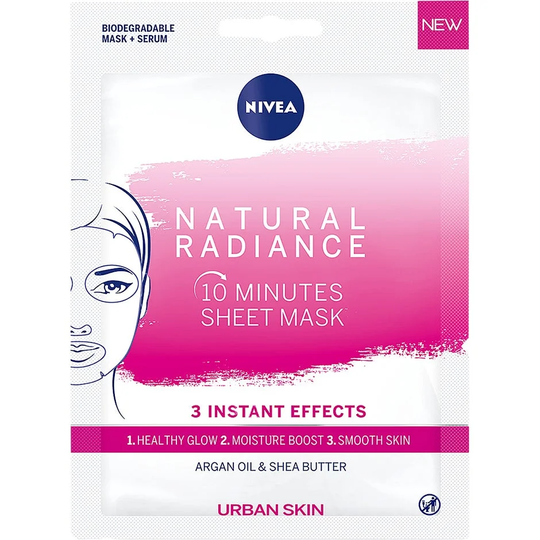 Urban Skin Radiance Sheet Mask, Nivea Ansiktsmaske