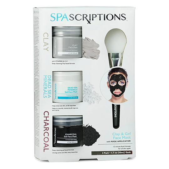 Dead Sea, Charcoal & Clay Masks, 150 ml Spascriptions Ansiktsmaske