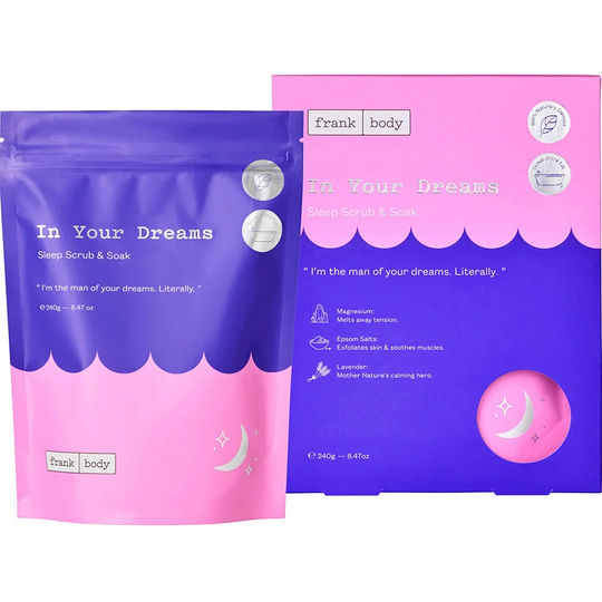 In Your Dreams Sleep Scrub and Soak, 240 g Frank Body Peeling