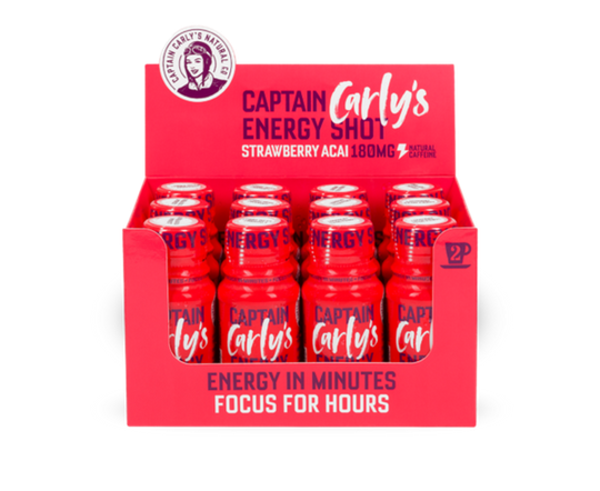 Captain Carly's Energy Shot, Jordbær/Acai
