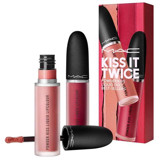 Kiss It Twice Powder Kiss Liquid Duo: Best Sellers, MAC Cosmetics Lipgloss