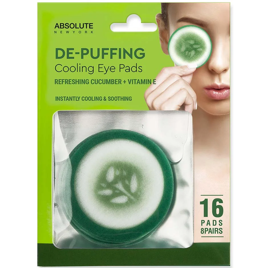Cooling Eye Pad Cucumber 16pcs, 16 pcs Absolute New York Øyne