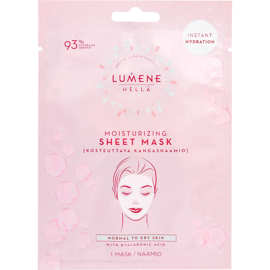 HELLÄ Moisturizing Sheet Mask, Lumene Ansiktsmaske