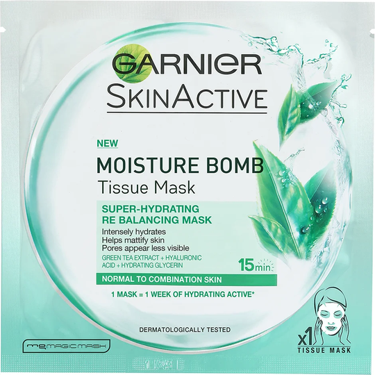 Moisture Bomb Super-Hydrating Re Balancing Mask, Garnier Ansiktsmaske