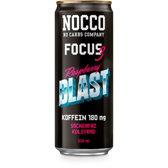NOCCO Focus Raspberry Blast 330 ml